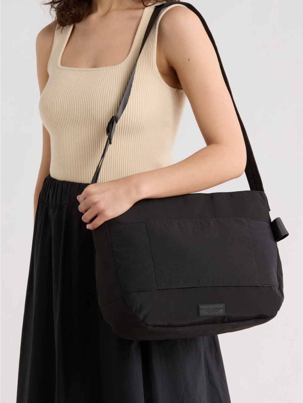 Pajar Harrow Black Shoulder/Crossbody Bag Unisex NWT